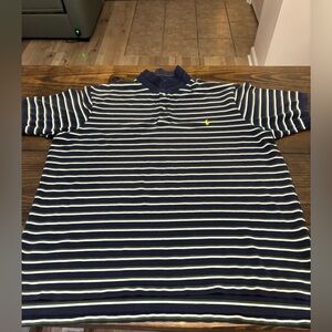 Ralph Lauren Navy and White Striped Polo